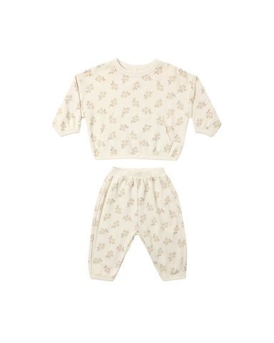 Quincy Mae Natural Meadow Waffle Slouch Set