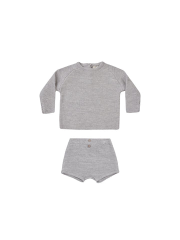 Quincy Mae Heathered Periwinkle Summer Knit Set