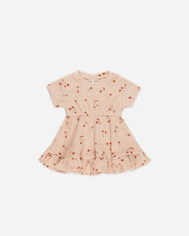 Quincy Mae Melon Cherries Terry Dress