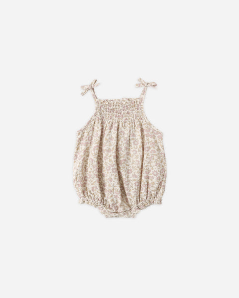 Quincy Mae Natural Dahlia Betty Romper