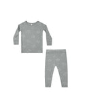 Quincy Mae Dusty Blue Twinkle Bamboo Pajama Set