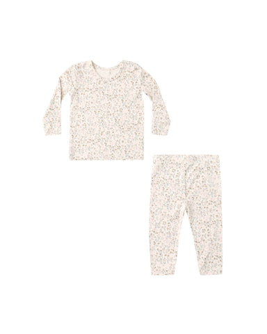 Quincy Mae Natural Bloom Bamboo Pajama Set
