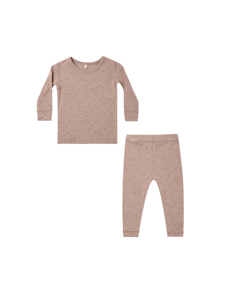 Quincy Mae Mauve Bloom Bamboo Pajama Set