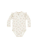 Quincy Mae Ivory Strawberries Byron Rashguard One-Piece