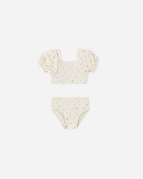 Quincy Mae Ivory Petit Fleur Zippy Two-Piece