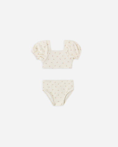 Quincy Mae Ivory Petit Fleur Zippy Two-Piece