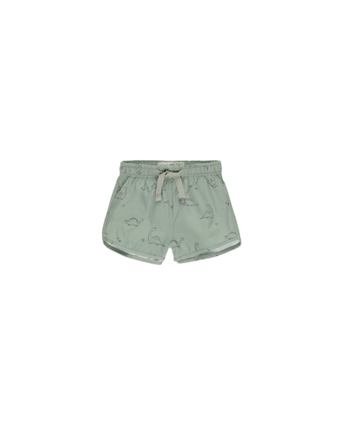 Quincy Mae Sage Dino Boys Swim Shorts