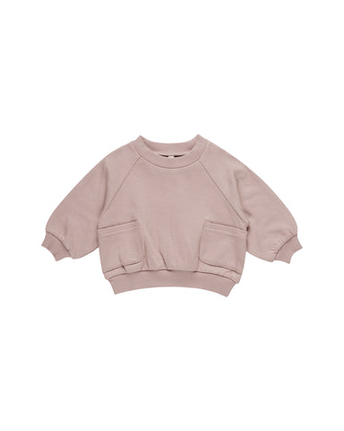 Quincy Mae Mauve Pocket Sweat Set