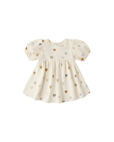 Quincy Mae Natural Confetti Hearts Darla Dress