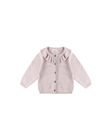 Quincy Mae Lilac Ruffle Cardigan + Bloomer Set