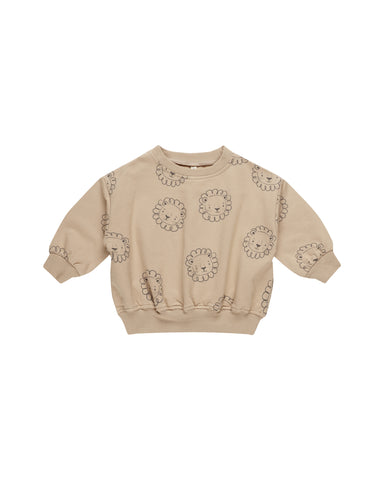 Quincy Mae Latte Lions Sweat Set