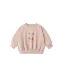 Quincy Mae Blush Cherry Relaxed Sweatshirt