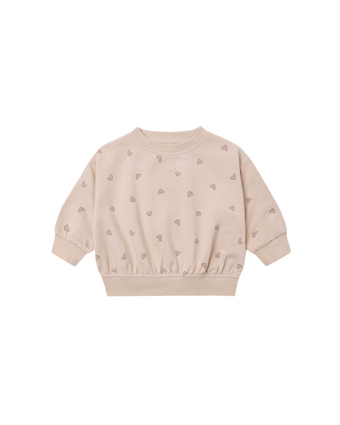 Quincy Mae Dusty Rose Hearts Relaxed Sweat Set