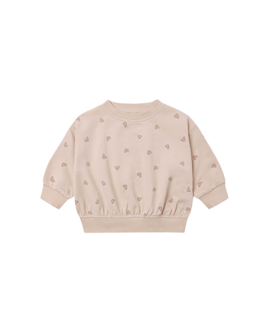 Quincy Mae Dusty Rose Hearts Relaxed Sweat Set