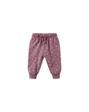 Quincy Mae Mulberry Polka Dots Ruffle Fleece Sweat Set