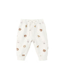 Quincy Mae Ivory Critters Relaxed Fleece Sweat Set