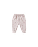 Quincy Mae Lilac Bows Ruffle Fleece Sweat Set