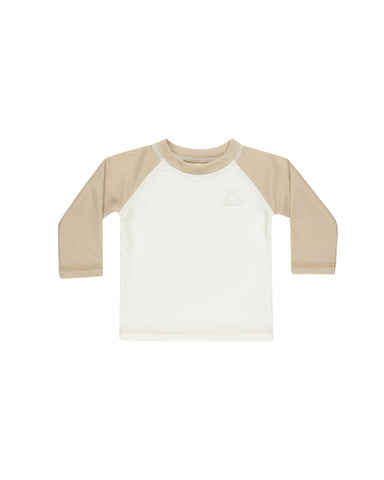 Quincy Mae Ivory Oat Rashguard