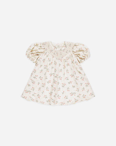 Quincy Mae Ivory Strawberries Carina Dress