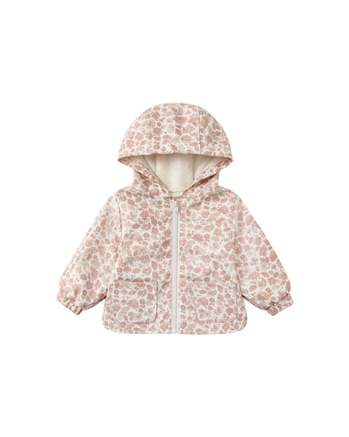 Quincy Mae Ivory Pink Blossom Rain Coat