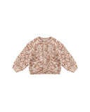 Quincy Mae Rose Speckle Bubble Knit Cardigan + Bloomer Set