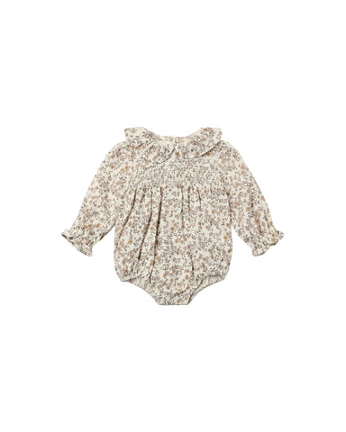 Quincy Mae Ivory Posy Callie Romper