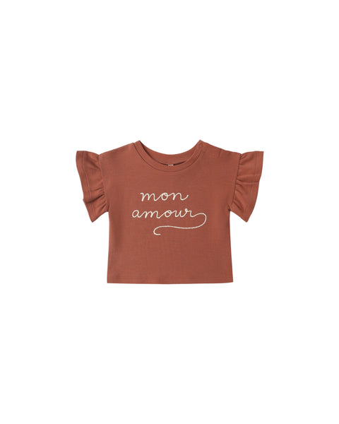 Quincy Mae Mon Amour Flutter Tee