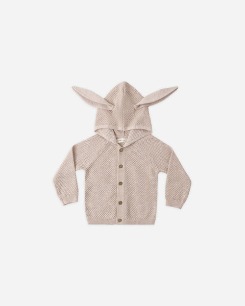 Quincy Mae Latte Heathered Bunny Knit Sweater
