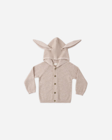 Quincy Mae Latte Heathered Bunny Knit Sweater