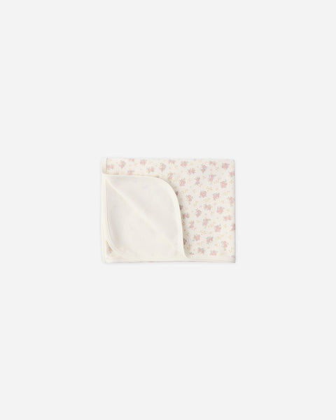 Quincy Mae Ivory Flower Field Swaddle