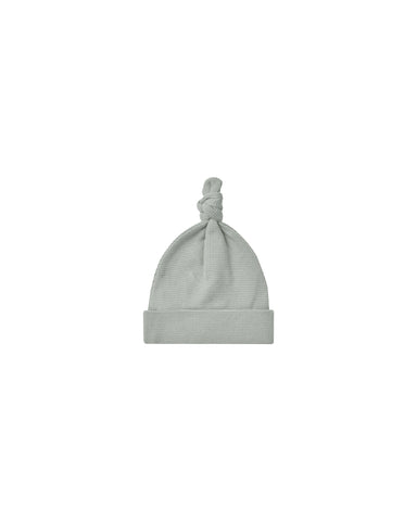 Quincy Mae Sky Waffle Knotted Baby Hat