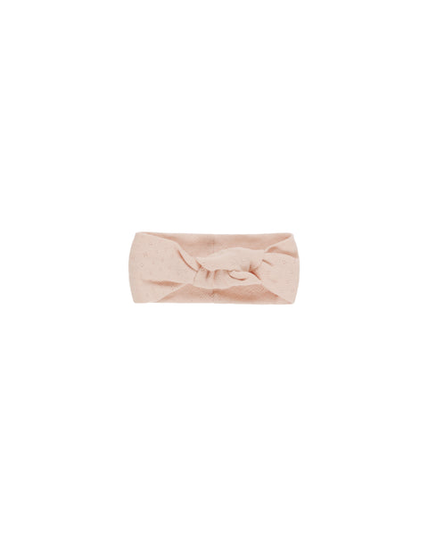 Quincy Mae Melon Pointelle Knotted Headband