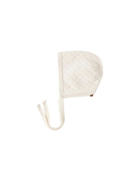 Quincy Mae Natural Knit Bonnet