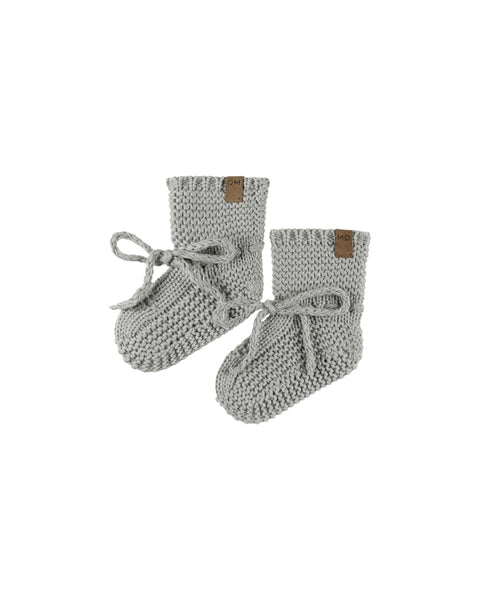 Quincy Mae Dusty Blue Knit Booties