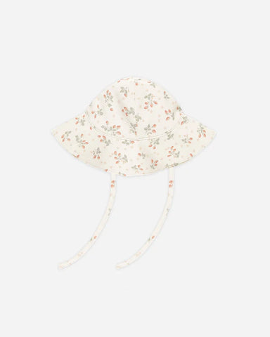 Quincy Mae Ivory Strawberries Sun Hat