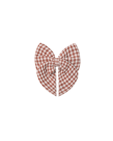 Quincy Mae Red Gingham Bow