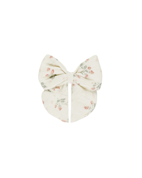 Quincy Mae Ivory Strawberries Bow