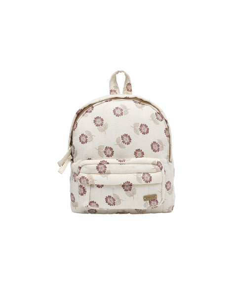 Quincy Mae Natural Fall Floral Mini Backpack