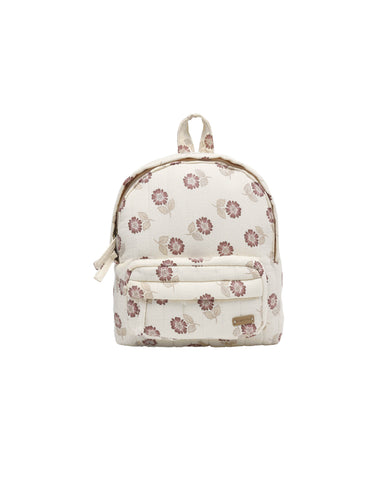 Quincy Mae Natural Fall Floral Mini Backpack