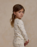 Rylee & Cru Ivory Hannukah Organic Pajama Set