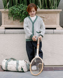 Rylee & Cru Natural Green Stripe Haywood Cardigan