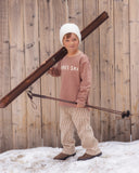 Rylee & Cru Clay Apres Ski Raw Edge Long Sleeve Tee