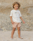 Rylee & Cru Ivory Santorini Raw Edge Tee