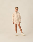 Rylee & Cru Shell Heathered Half Zip Sweatshirt