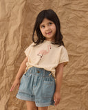 Rylee & Cru Shell Flamingo Cropped Cinch Tee