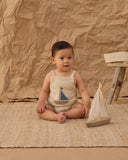 Rylee & Cru Pebble Sailboat Fisher Romper
