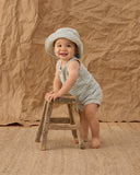 Rylee & Cru Seafoam Stripe Terry Baby Tank Set