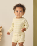 Rylee & Cru Citron Stripe Boys Rashguard Set