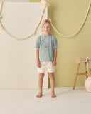 Rylee & Cru Green Cruising Raw Edge Tee