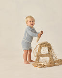 Rylee & Cru Navy Stripe Boys Rashguard Set